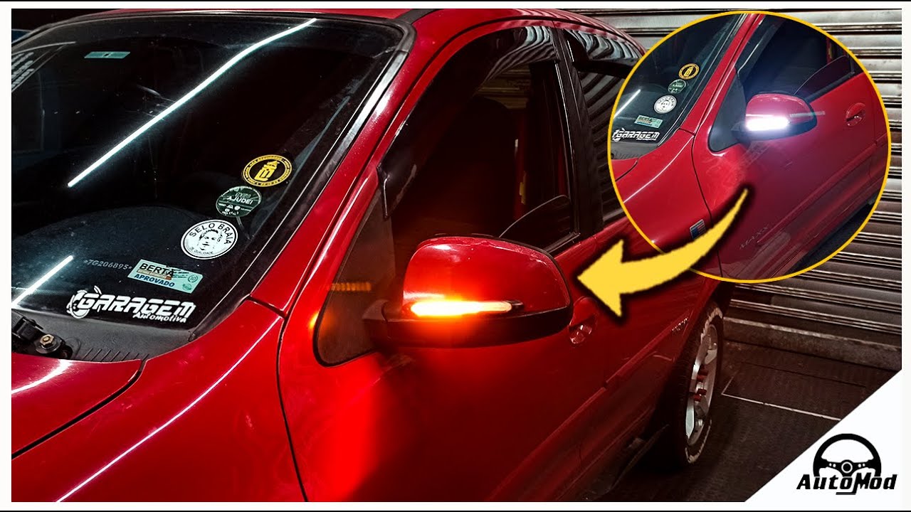 COLOQUEI SETA NO RETROVISOR DO MEU CARRO - FACIL DE INSTALAR