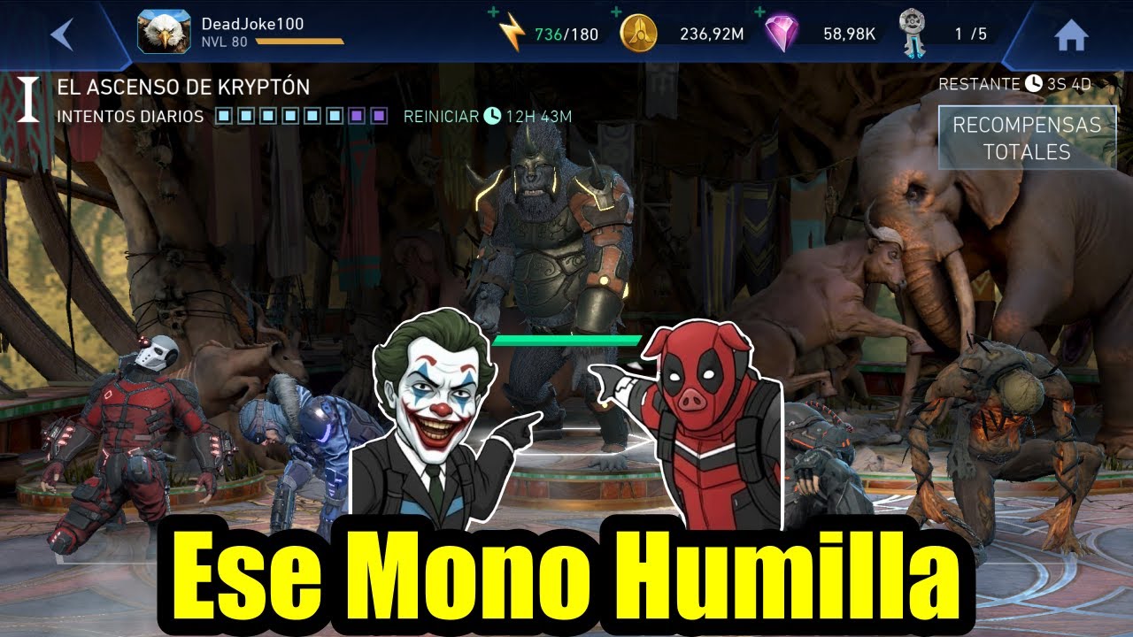 ¡No Me Acuerdo Cómo Era este Jefe! | Injustice 2 Mobile
