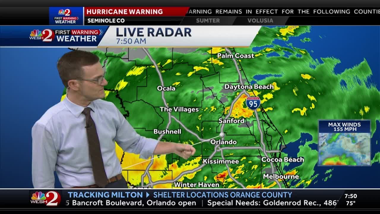 Milton dips to Cat 4 strength but still boasts 155 mph winds - 8 a.m. Wednesday update