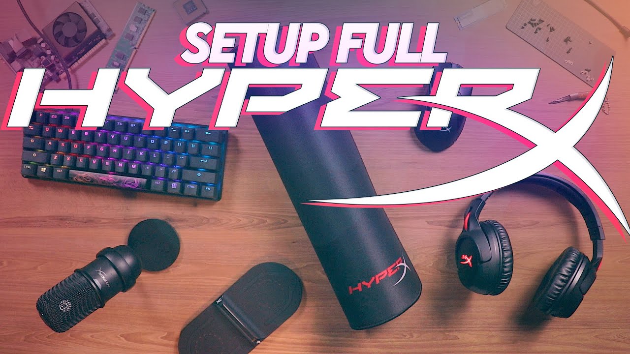 Montei um SETUP FULL HYPERX! Pulsefire Dart + Alloy Origins 60 + Cloud Flight + Fury S + Solocast