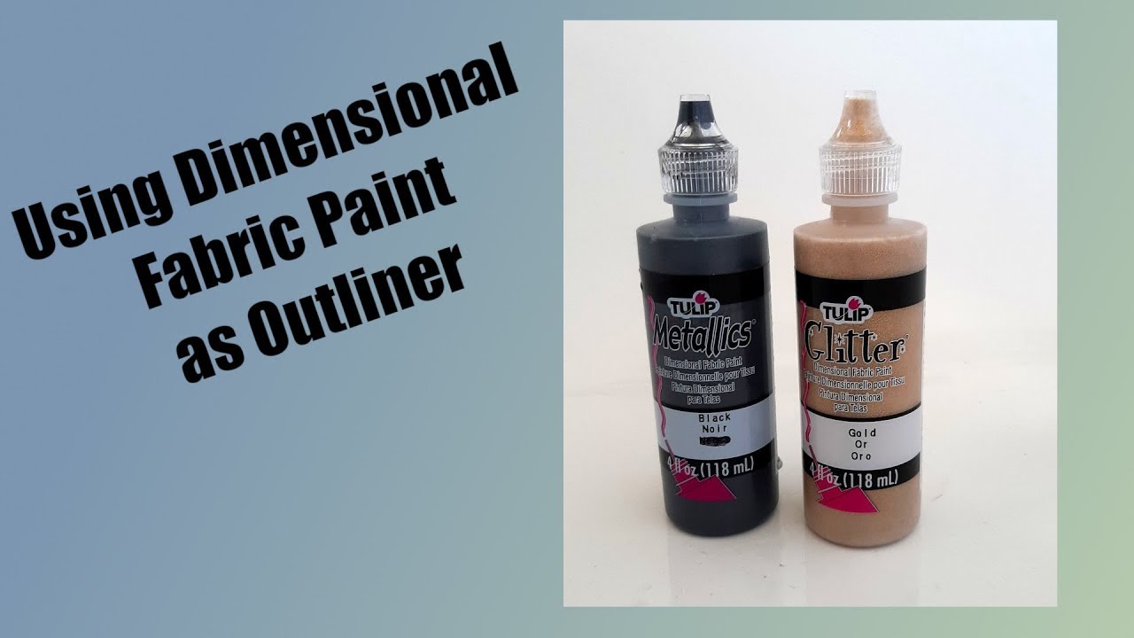 Using Dimensional Fabric Paint as Outliner.