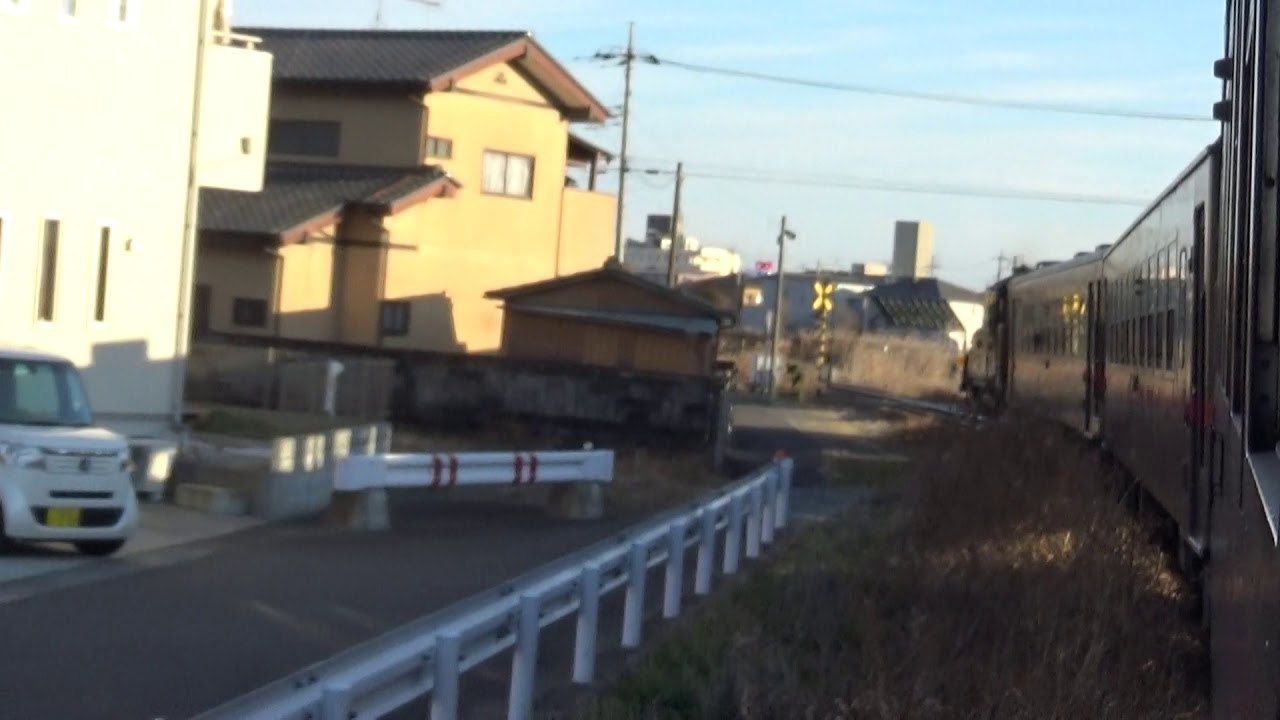 真岡鉄道 C12-66 SLもおか　下館駅到着前の車内放送