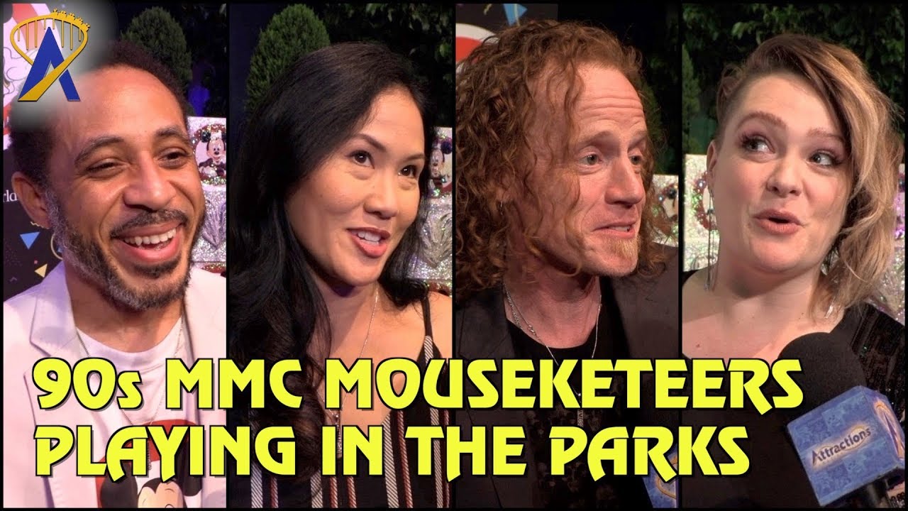 What did the 90s Mouseketeers do in the parks during downtime on The All New Mickey Mouse Club?