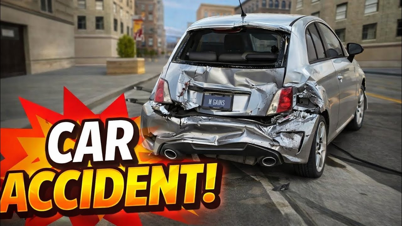 CAR ACCIDENT 💥 WITH SCHOOL OF DRIVING || #Game_mastez