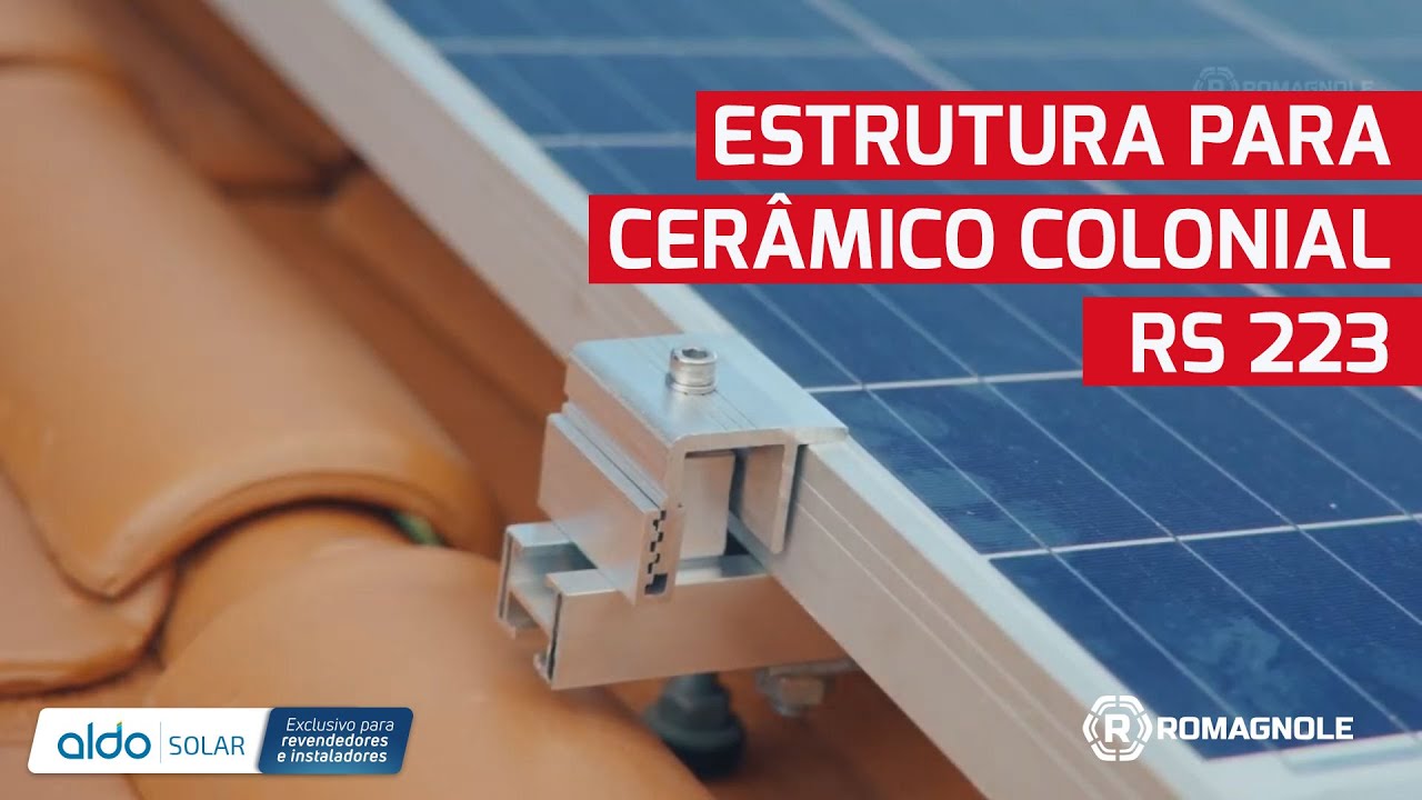 Instalação das estruturas Romagnole em Telhado Cerâmico Colonial - Energia solar na Aldo Solar!