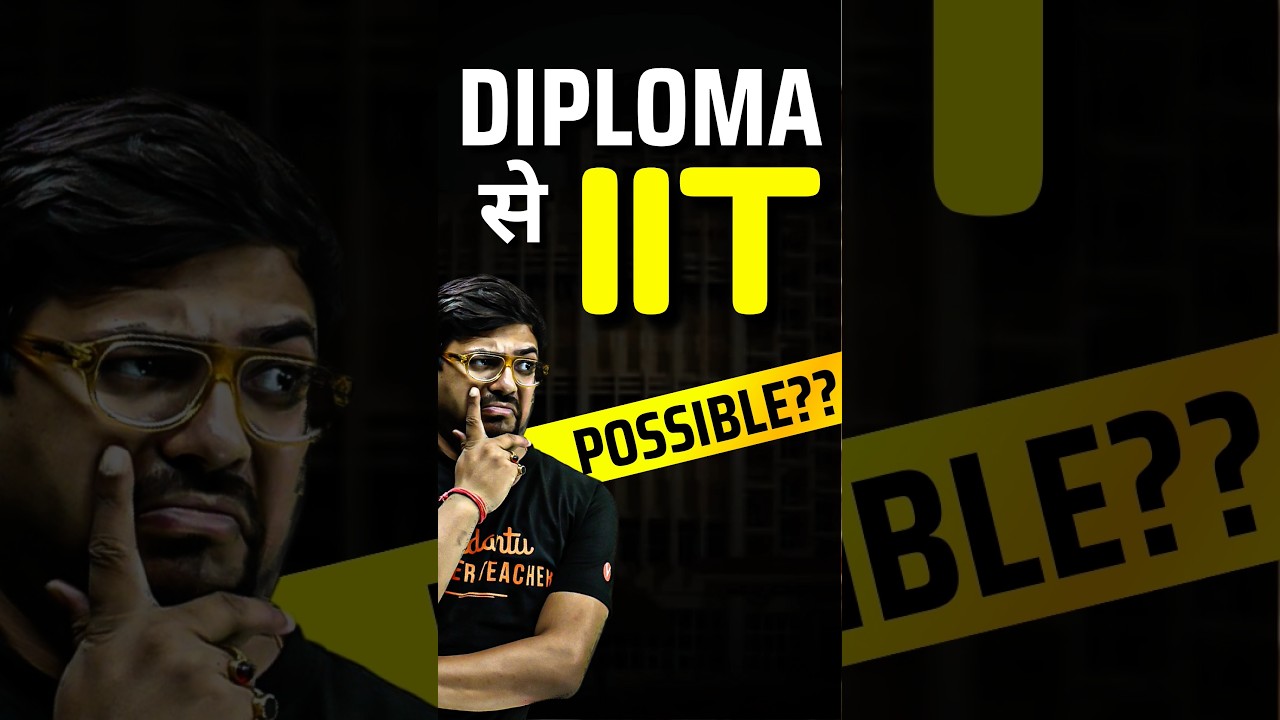 Is it possible to get IIT after Diploma?🤔🤔#jee #jee2025 #iit #iitjee #diploma #lateralentry