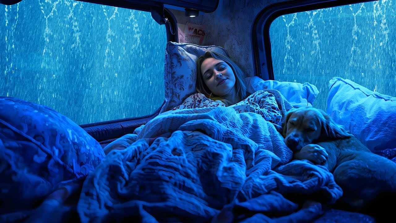 Rain Sounds for Sleep 🚗 ASMR Car Rain to Relax, De-Stress & Fall Asleep Fast
