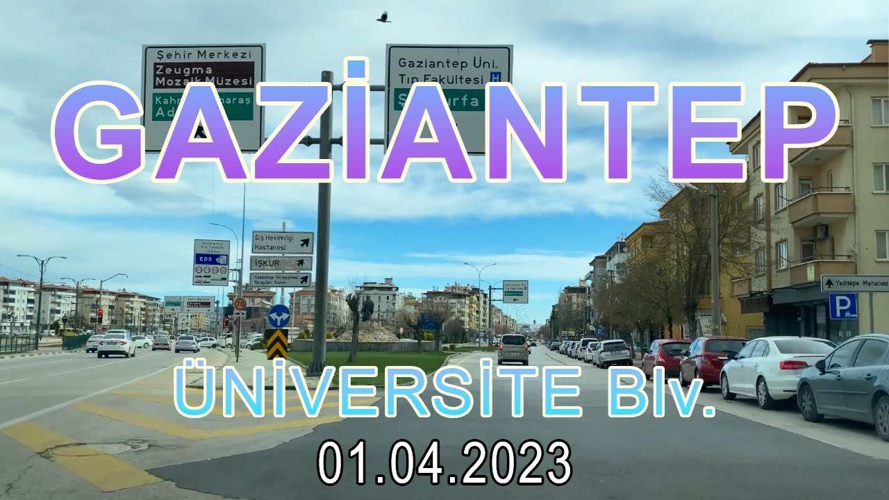 Вождение в Турции/Газиантепе - рядом с университетом | 4К 🇹🇷