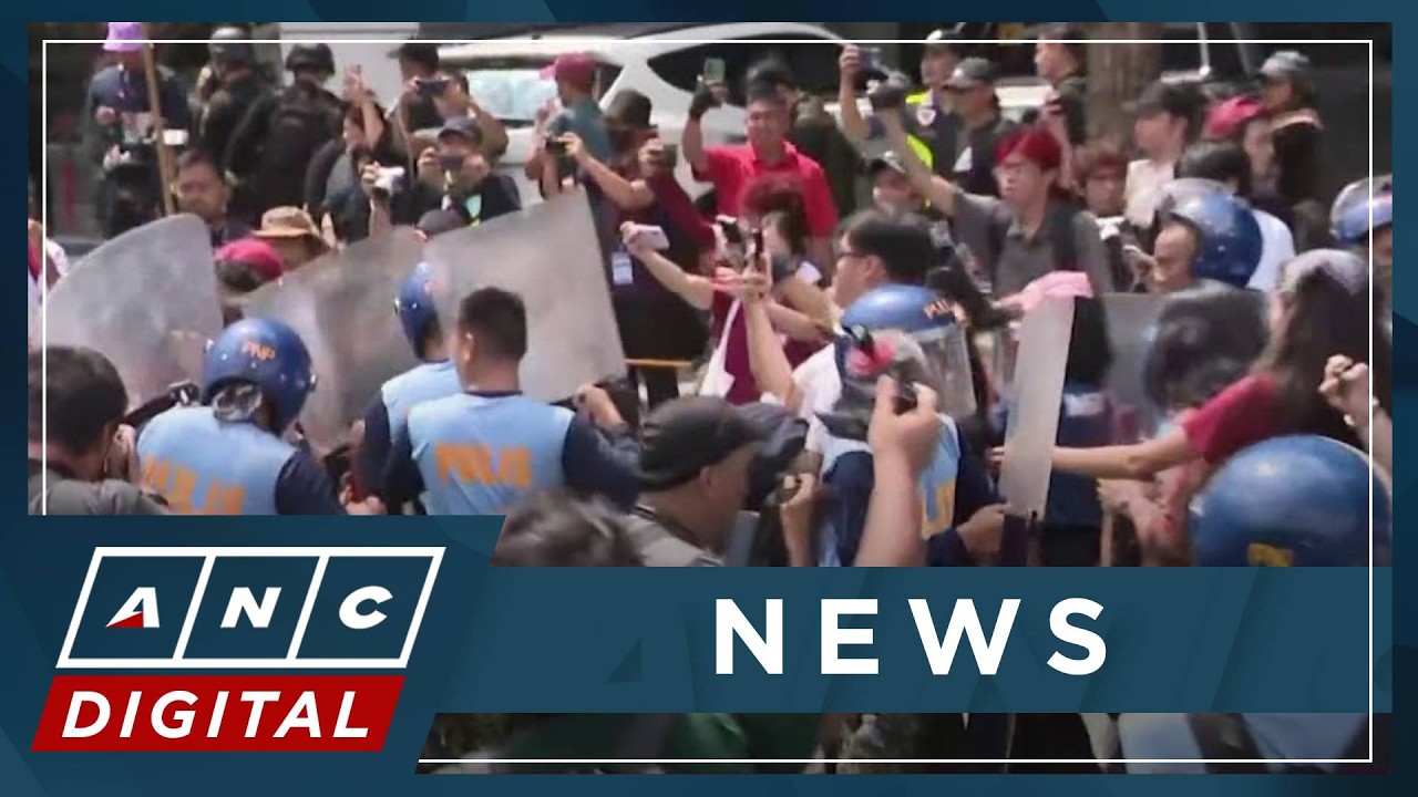 Six injured after clash between police, protesters during prayer march for EDSA revolt anniv | ANC