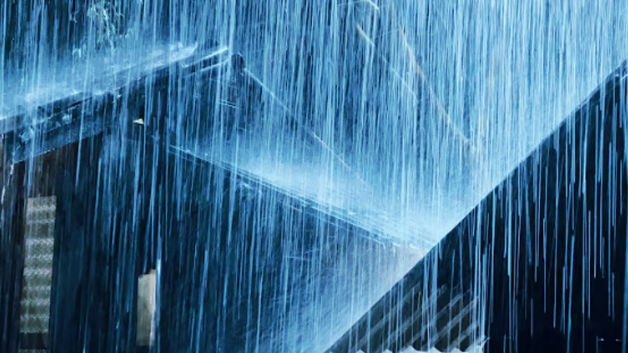Heavy Rain Sounds for Sleeping - Insomnia Relief with Stormy Rain & Thunder on a Tin Roof
