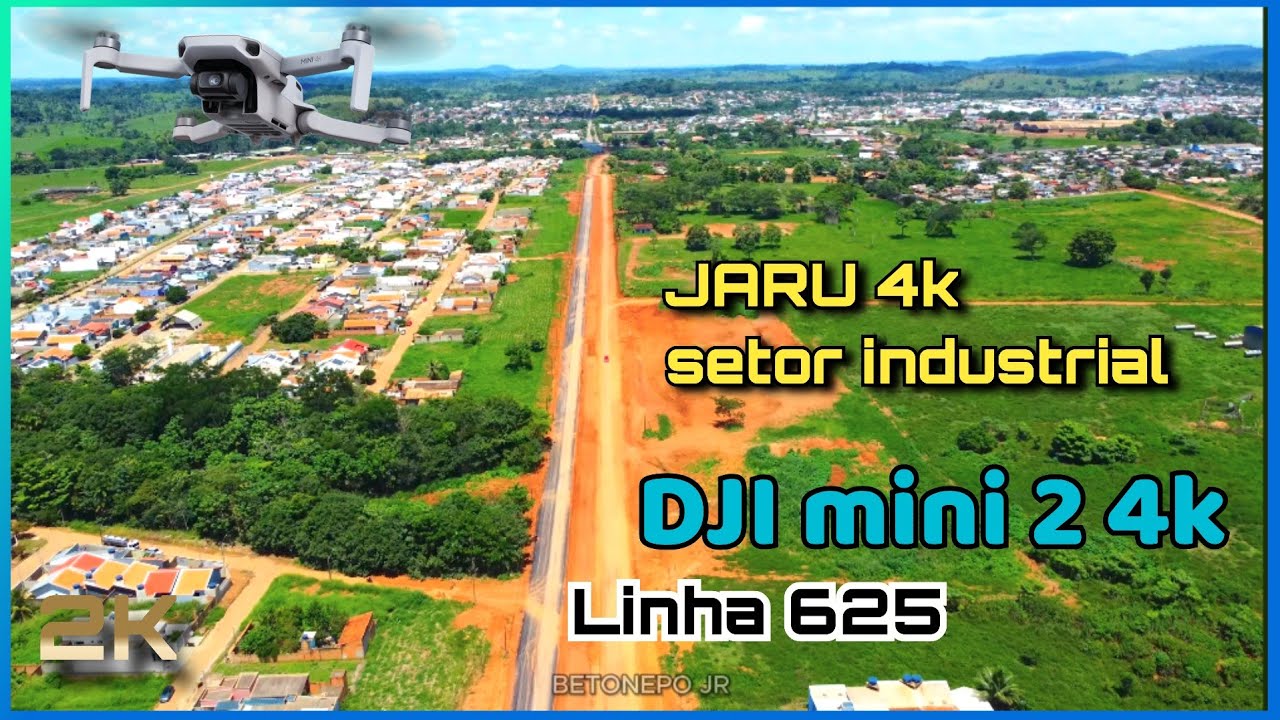 JARU - Voo DRONE DJI MINI 2 - SETOR INDUSTRIAL - SAVANA - SETOR INDUSTRIAL 4K #rondonia #jaru 