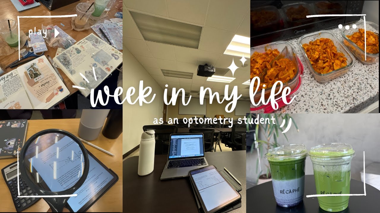 week in my life as an optometry student 👓📖 | study with me, meal prep, first time at intuit dome!