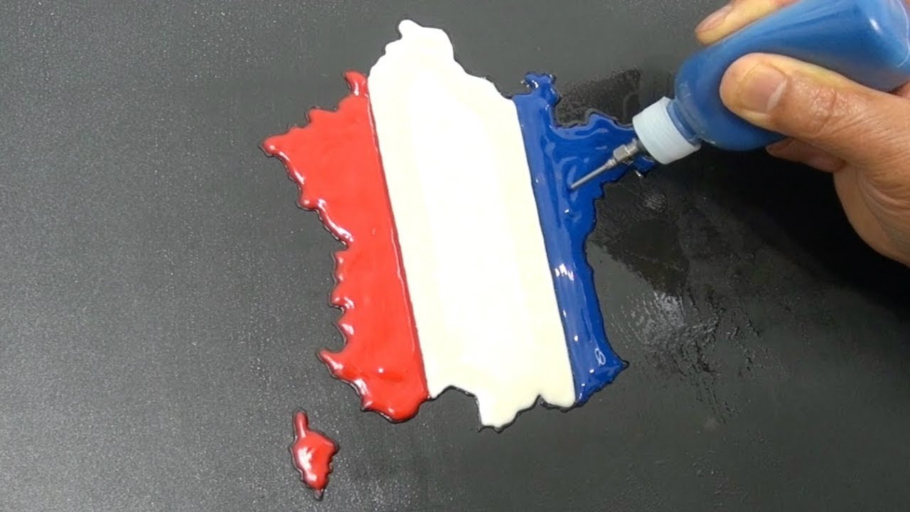 FRENCH FLAG MAP PANCAKE ART with National Anthem of France