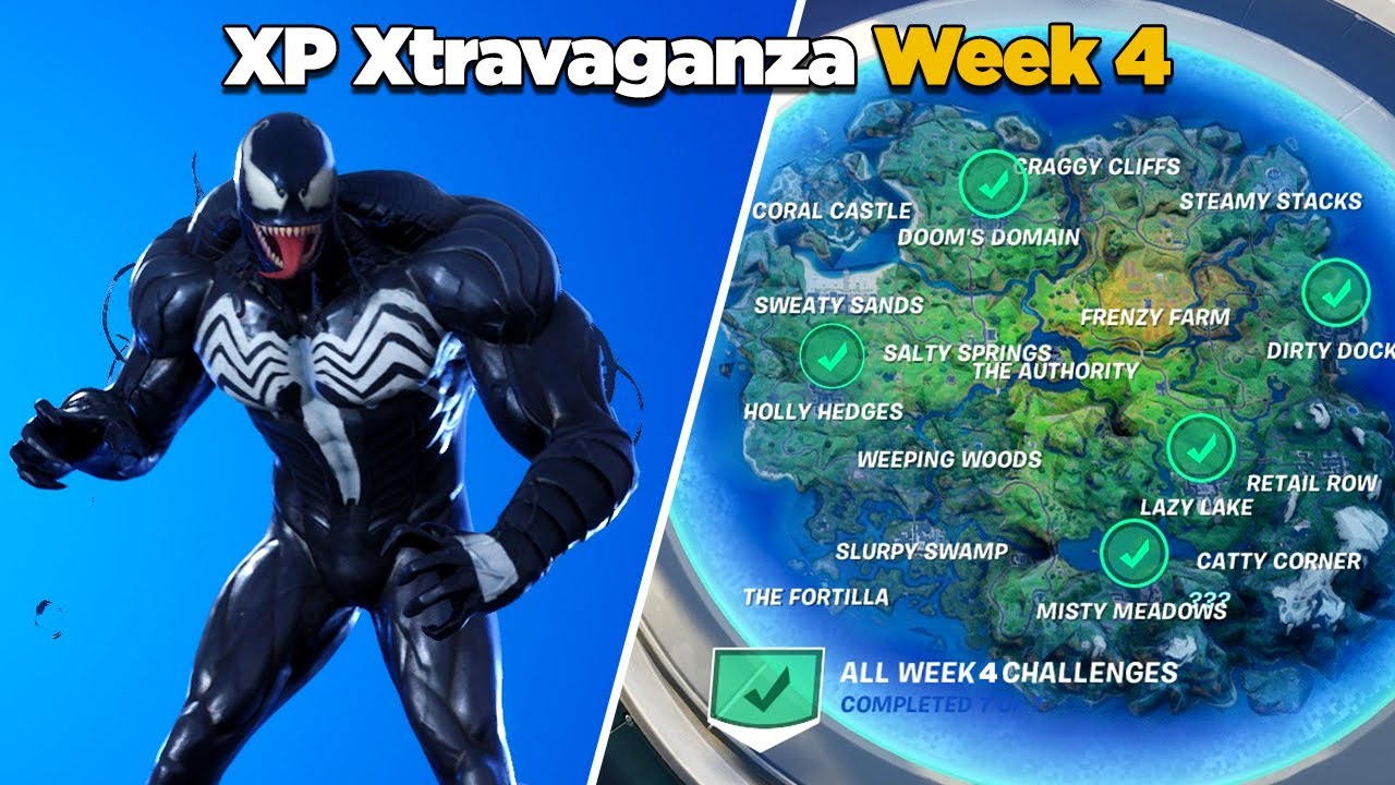 Fortnite All XP Xtravaganza Week 4 Challenges Guide (Chapter 2 Season 4)