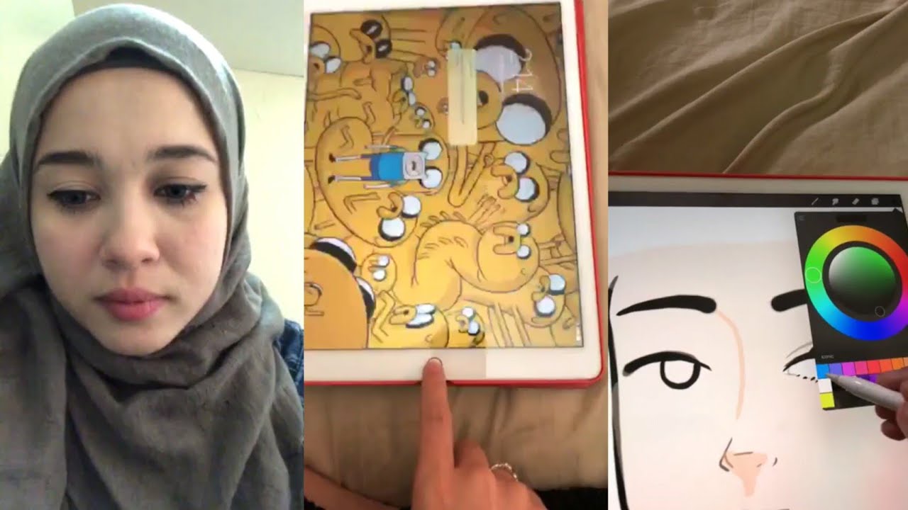 Emma Maembong ajar melukis guna iPad Pro