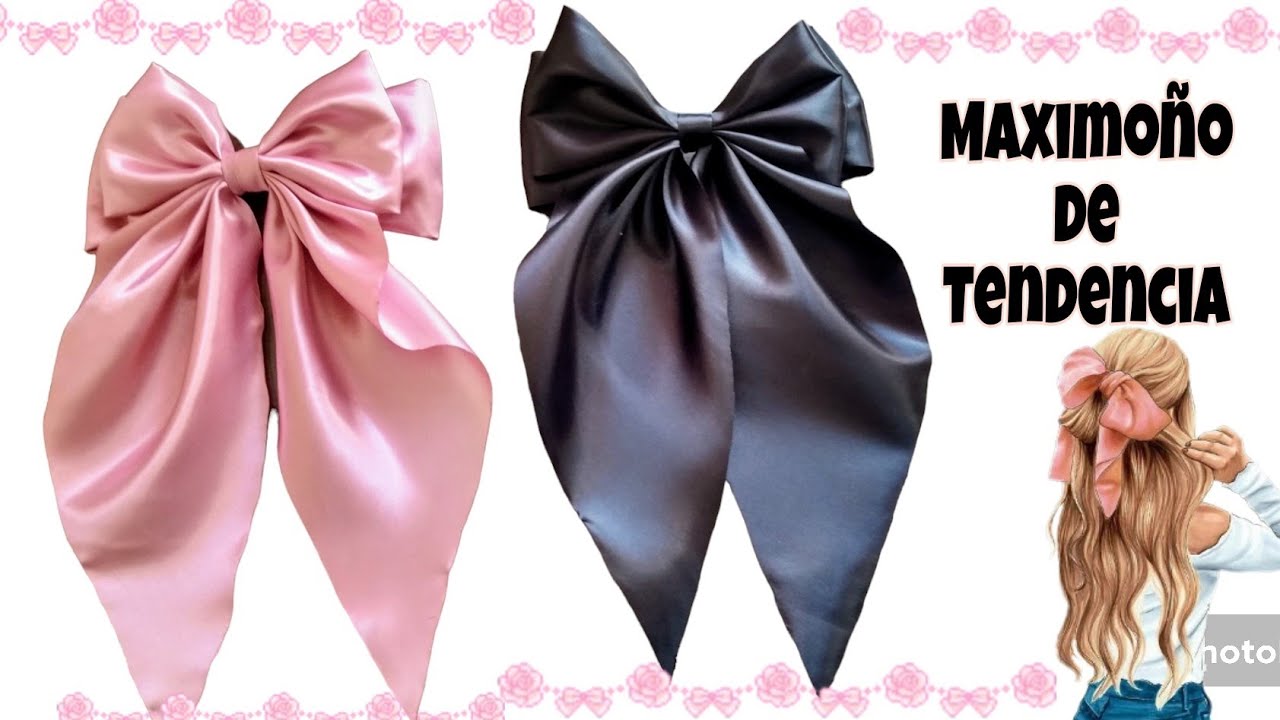 Moño coquette,moño de tela🎀