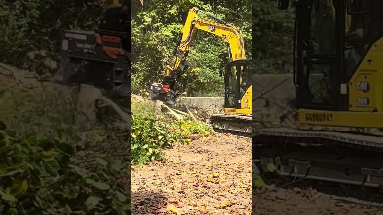 CAT Excavator & VM Forestry Mulcher Demo With Bobcat Of Atlanta!