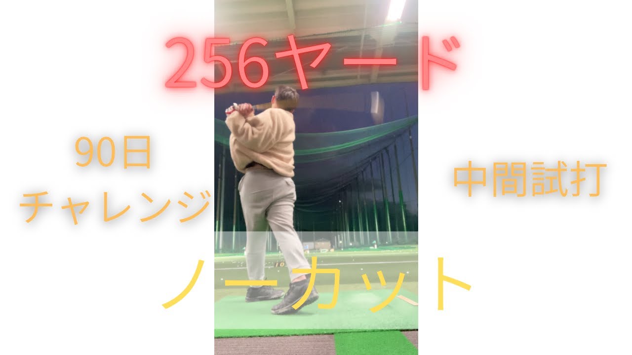 【256ヤード】90日チャレンジ中間試打