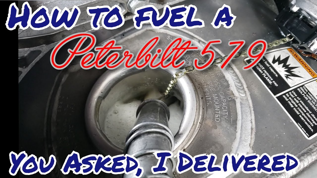How to Fuel a Peterbilt 579 (2021) Tractor Trailer (Semi Truck) - You Asked, I Delivered