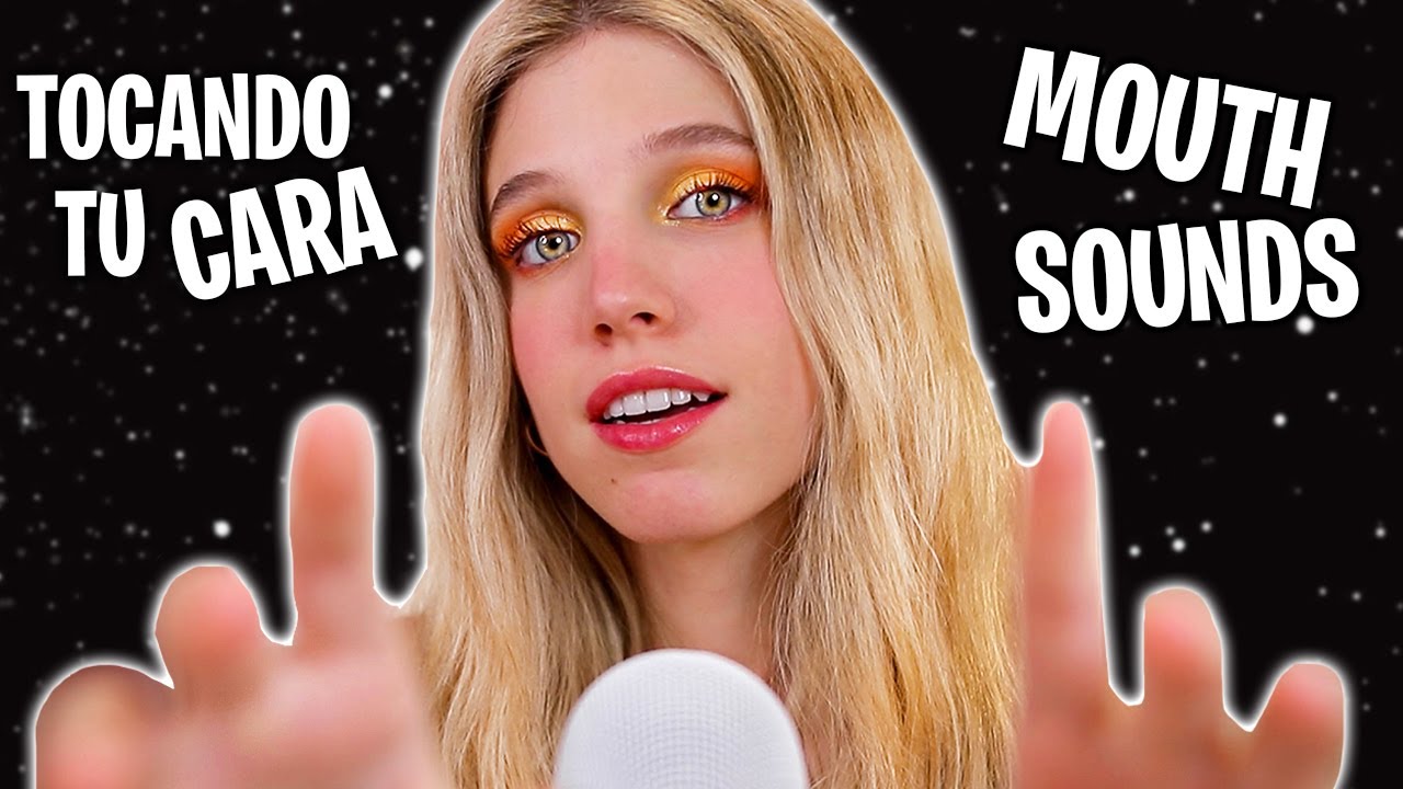 ASMR TOCANDO TU CARA + MOUTH SOUNDS (Hasta que te duermas) 💆🏼‍♀️
