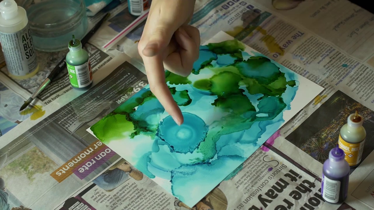 Alcohol Ink Techniques | Inspiration | Reef