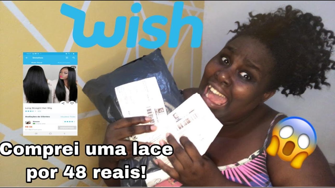 COMPREI UMA LACE DE 48  REAIS NA WISH!!