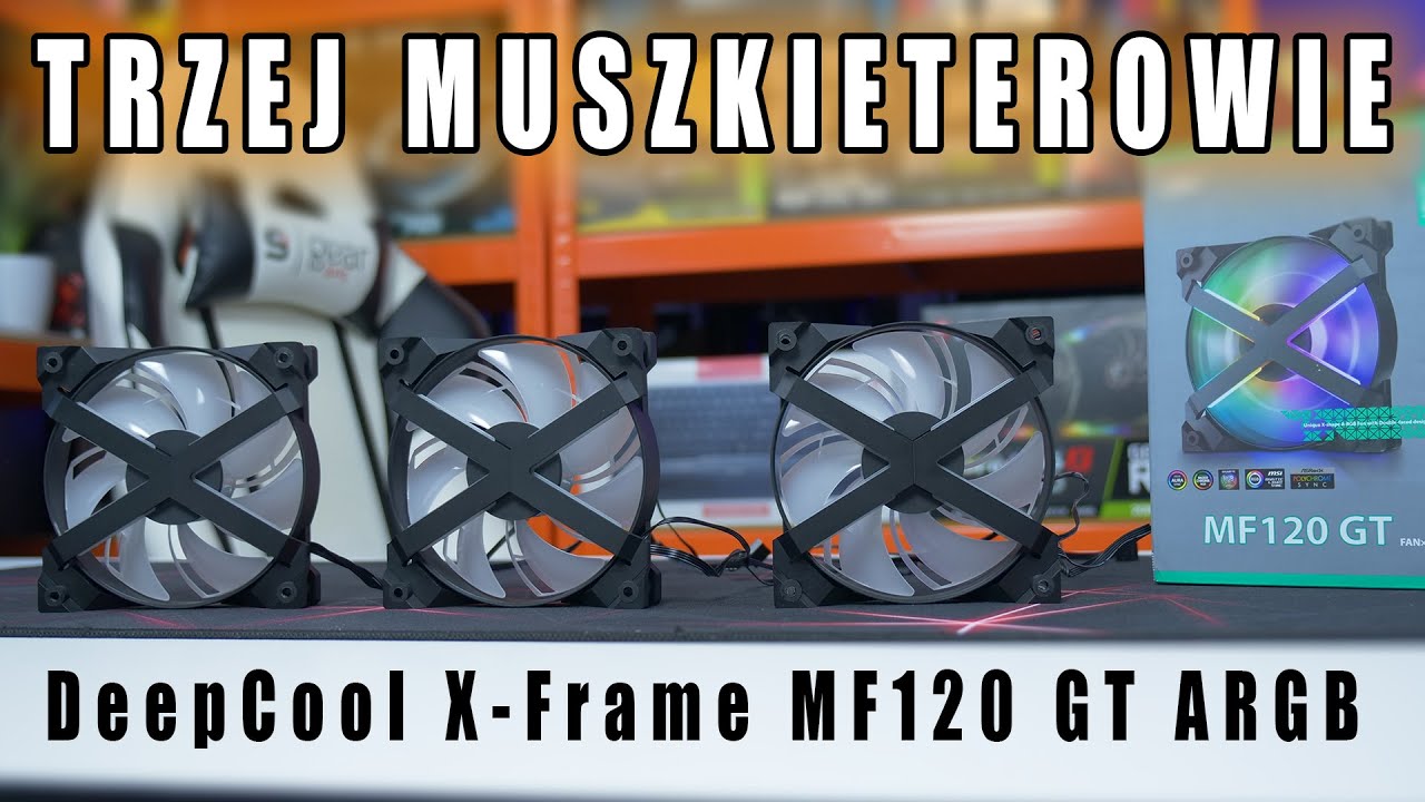 DeepCool X-Frame MF120 GT ARGB - nietypowe wentylatory - PREMIERA