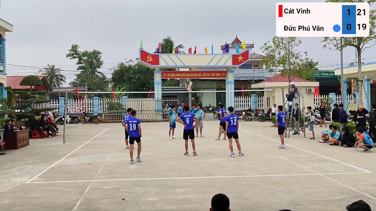 Giải bóng chuyền xã Tượng Lĩnh Mừng Đảng Mừng Xuân năm 2026: Cát Vinh - Đức Phú Vân
