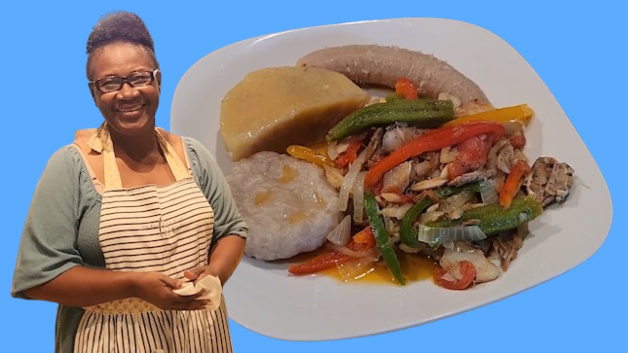 Cookup Saltfish and Okra