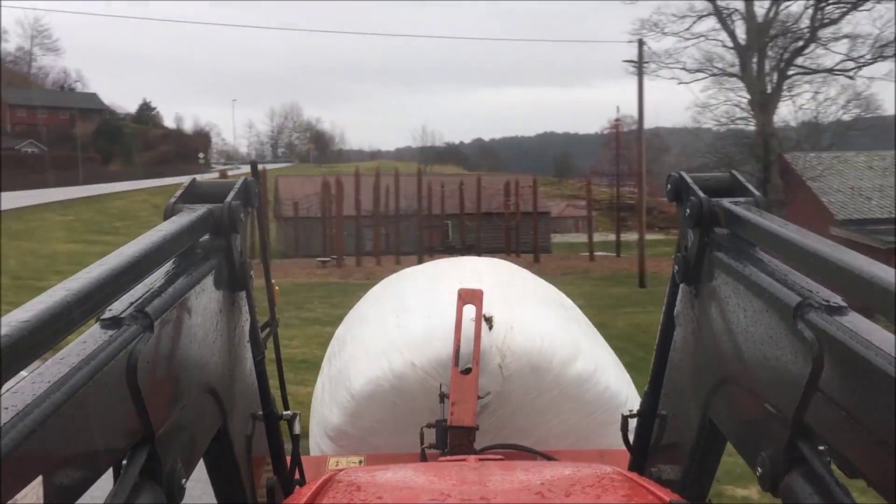 Rundballe kjøring med Massey Ferguson 6470
