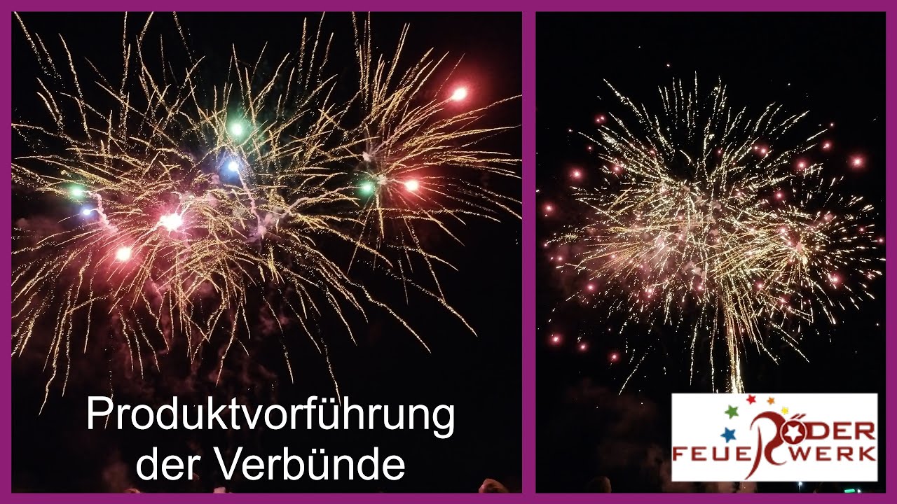 Röder Feuerwerk Produktvorführung 2023 - Verbundfeuerwerk - Pos. 81 bis 100 | ein Überzünder dabei