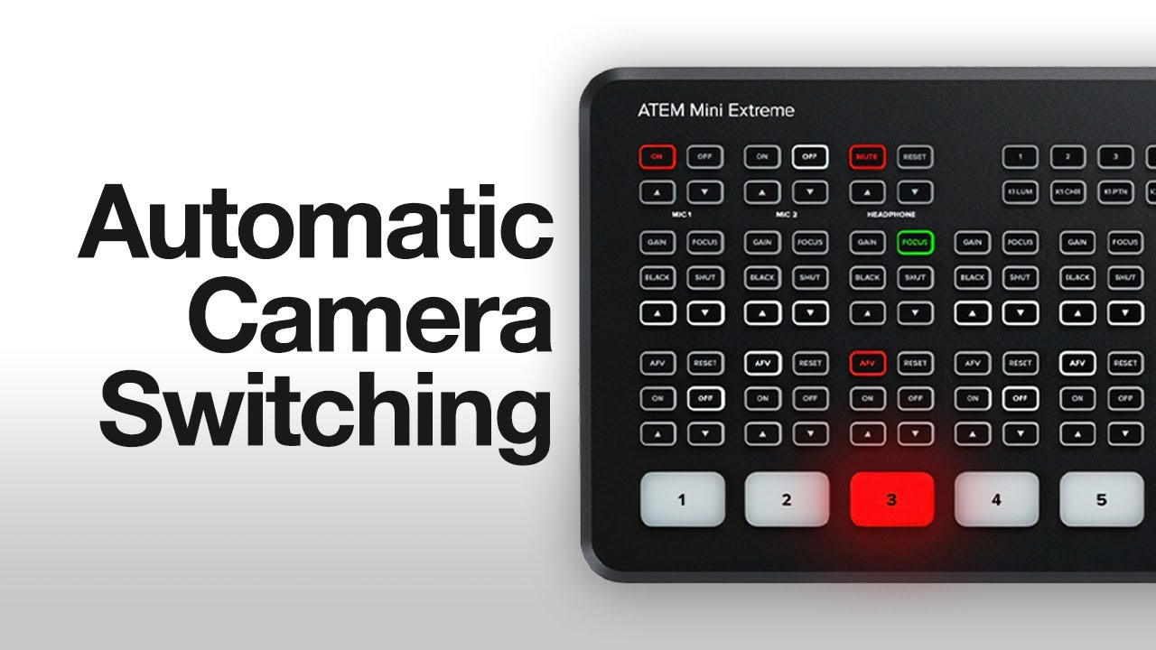 Automatic Camera Switching | ATEM Mini + MixEffect
