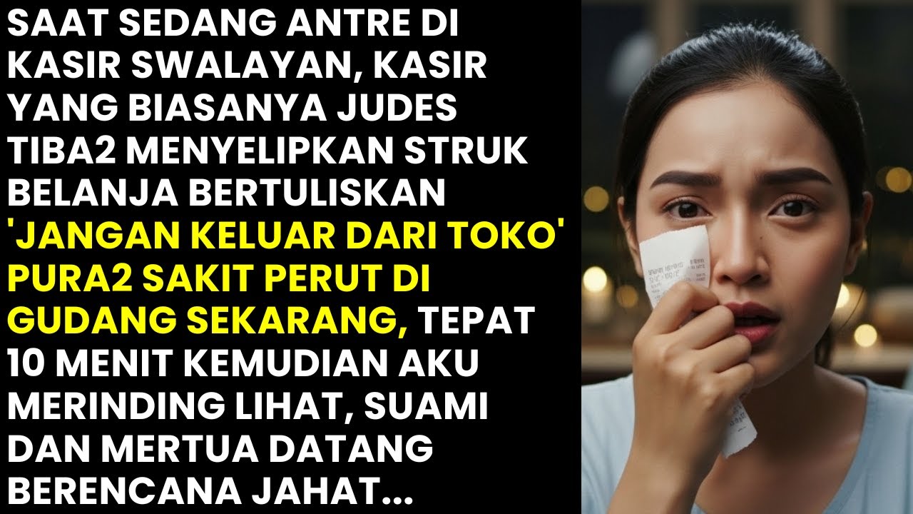 KASIR SURUH AKU PURA2 SAKIT PERUT. TERNYATA DEMI HINDARI RENCANA JAHAT SUAMI & MERTUA YAKNI..