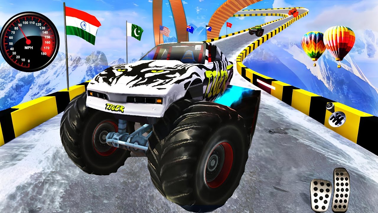 Monster Truck Mega Ramp Impossible Driver - Ultimate Car Stunts GT Racing 3d - Android GamePlay2