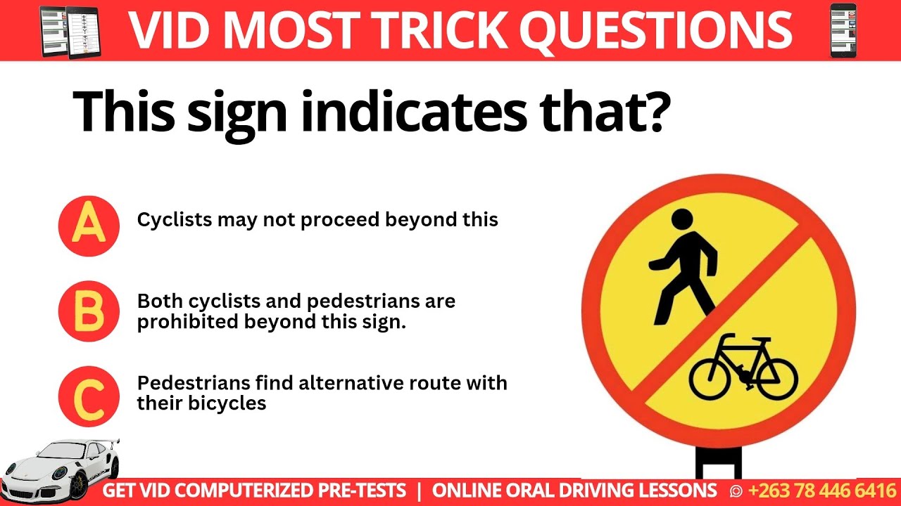 What signs this sign mean? | VID Most Trick Questions | Mr Pauline driving instructor