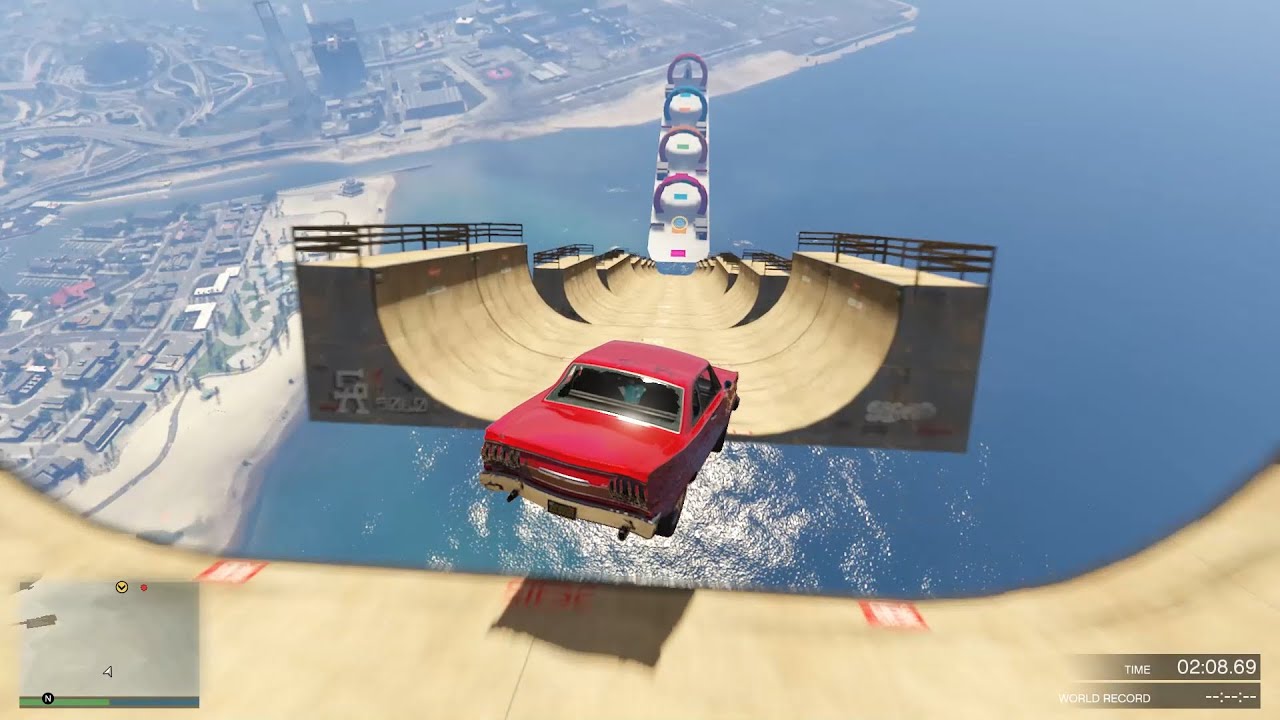 Halfpipe Destroyer Mega Ramp GTA V Online