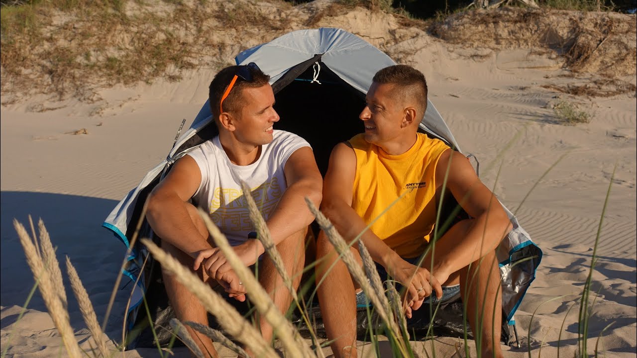 Spaliśmy w namiocie na plaży!