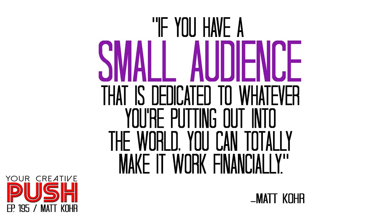 Matt Kohr: JUMP! Get in OVER YOUR HEAD [Your Creative Push Ep 195]