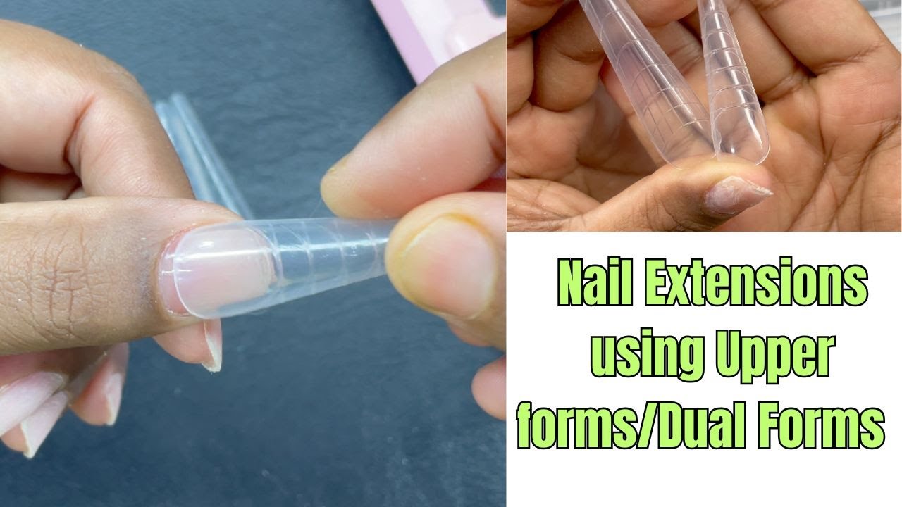 How to | Nail Extensions using Upper forms/Dual Forms  | Polygel Nail Extension Tutorial
