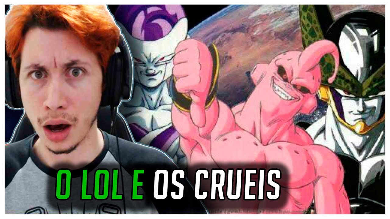 REACT FREEZA, CELL, MAJIN BOO E LOL (7 Minutoz)