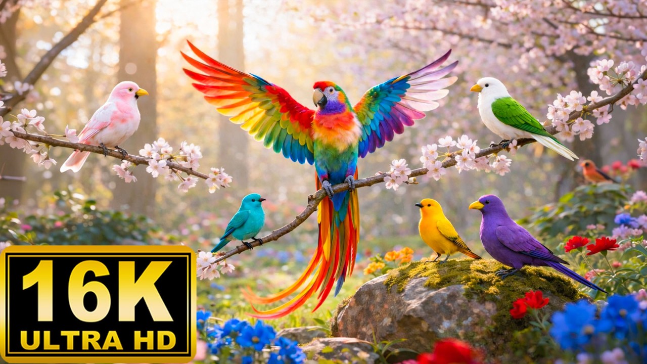 Spring Bird Sounds & Relaxing Piano Music ~ Calming Music for Focus, Meditation and Inner Peace🌸