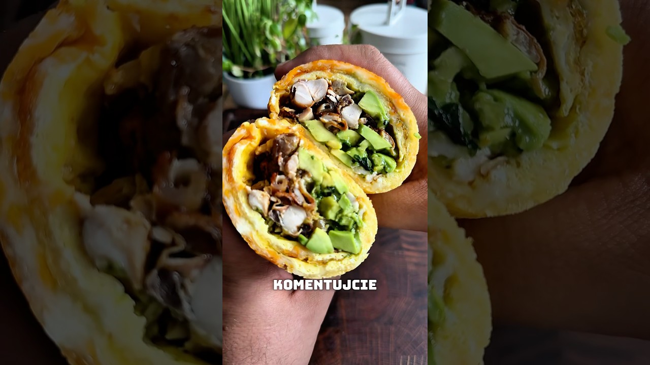 Keto tortilla z kurczakiem i awokado #food #keto