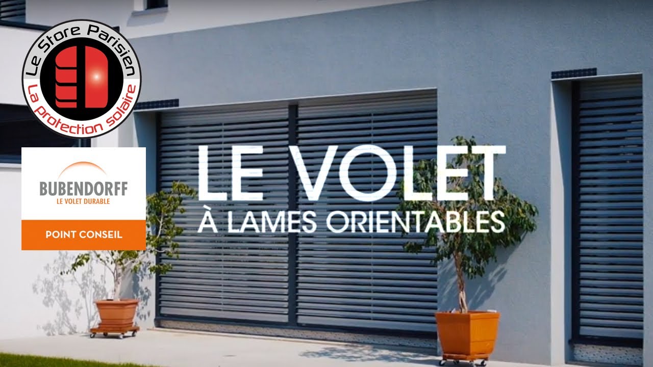 Volet iD3 à lames orientables  Bubendorff - Le Store Parisien