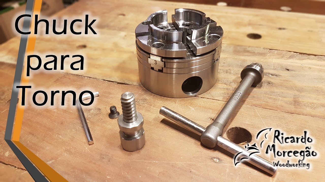 Chuck para torno de Madeira DIY - Ótima solução para o seu torninho caseiro - Banggood