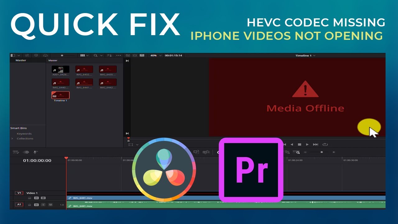 Fix iPhone Video Not Opening in Premiere Pro or DaVinci Resolve | Codec Missing Solution