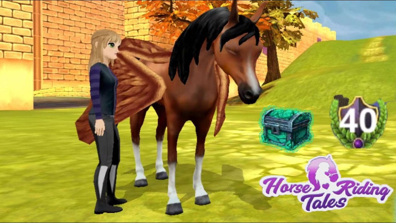 Получаем уровень 40 🌺 Что дают в зеленом сундуке 🌺 Horse Riding Tales