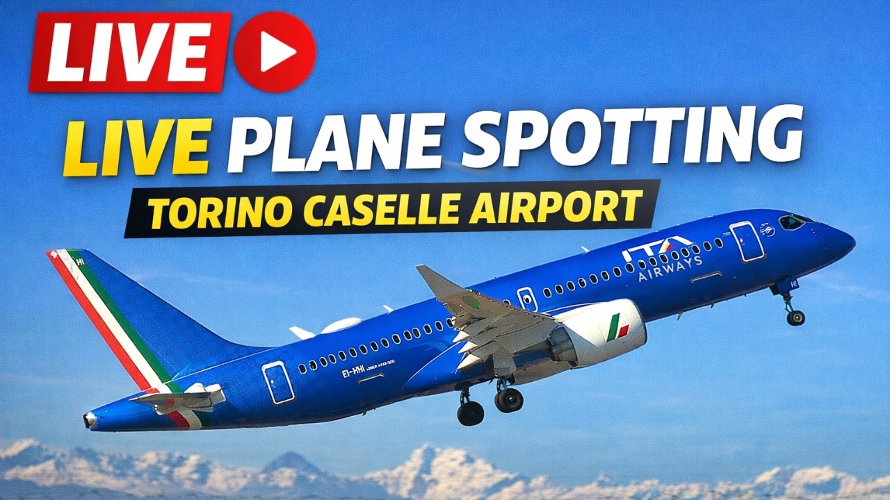 🔴 LIVE Torino Caselle Airport | Plane Spotting & Live ATC