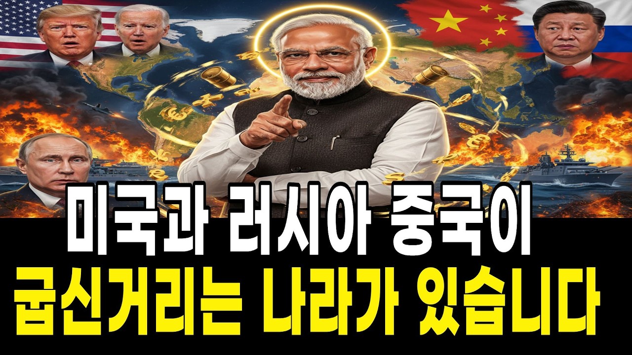 미국 러시아 중국이 동시에 굽신거리는 나라가 있습니다
