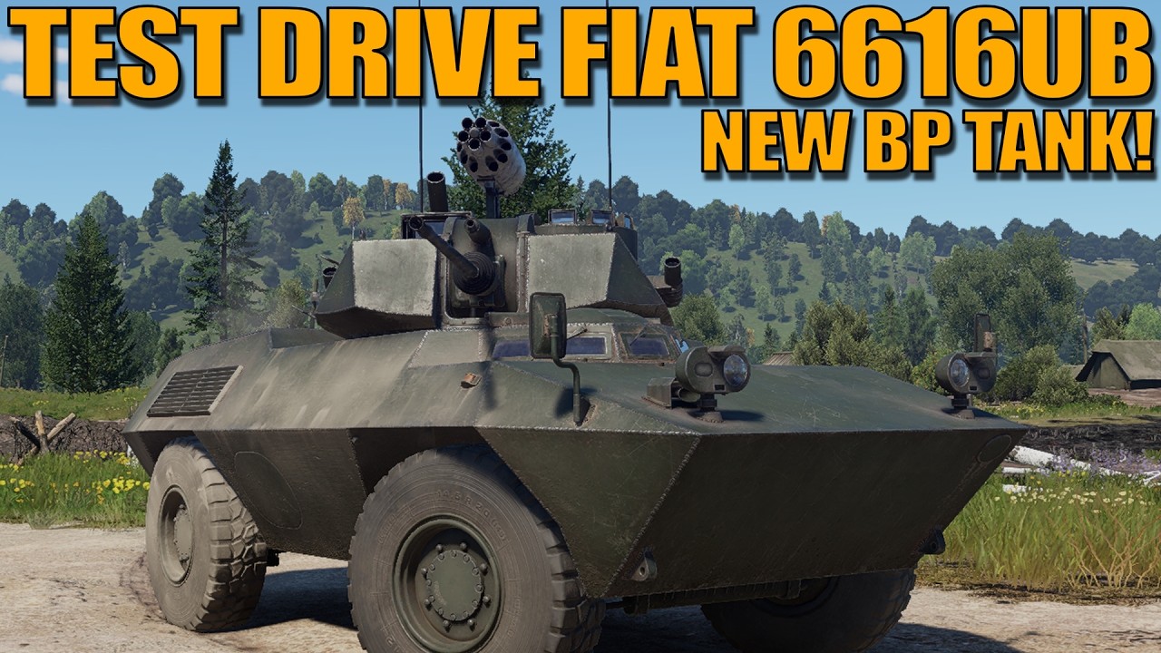 ТЕСТ-ДРАЙВ нового FIAT 6616UB! Новый ТАНК БОЕВОГО ПРОПУСКА! &mdash; War Thunder