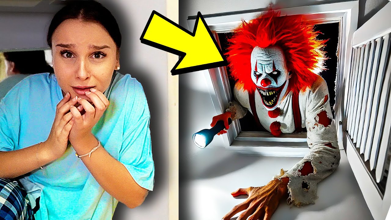 HORROR CLOWN sucht mich zuhause ! 😰🏡 (Angst) - Celina